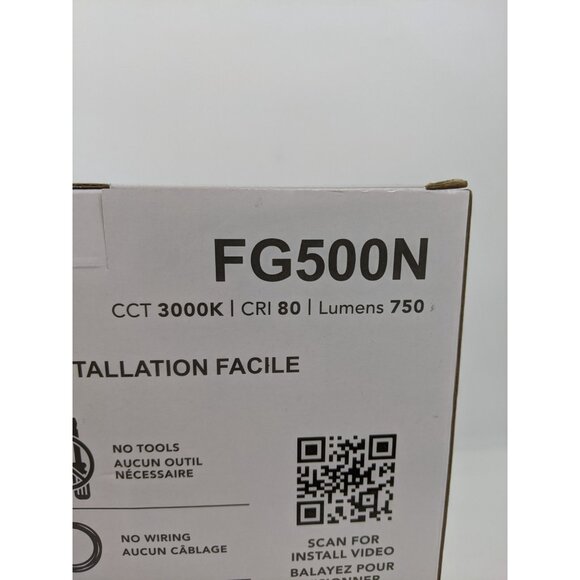 Broan NuTone Quick Install Bathroom Fan Replacement Cover W/ Light Model FG500N - Picture 7 of 11